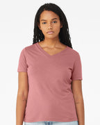 Women's Relaxed Triblend V-Neck Tee | 6415