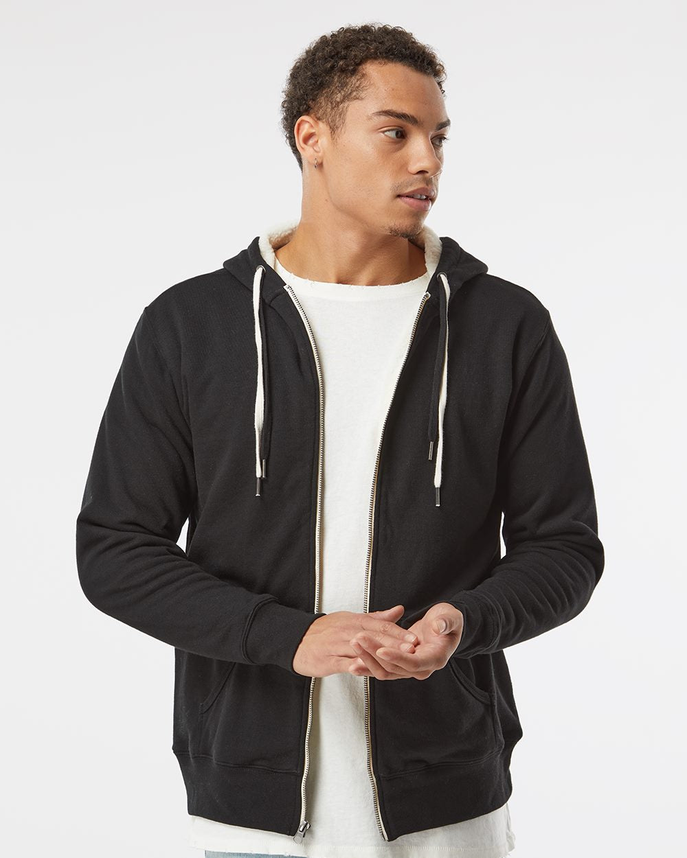 Sudadera con Capucha Forrada de Sherpa Unisex | EXP90SHZ