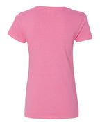 Camiseta de algodón pesado para mujer con cuello en V | 5V00L