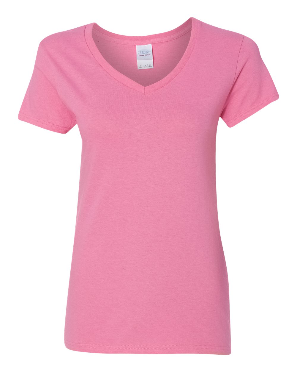 Camiseta de algodón pesado para mujer con cuello en V | 5V00L