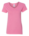 Camiseta de algodón pesado para mujer con cuello en V | 5V00L