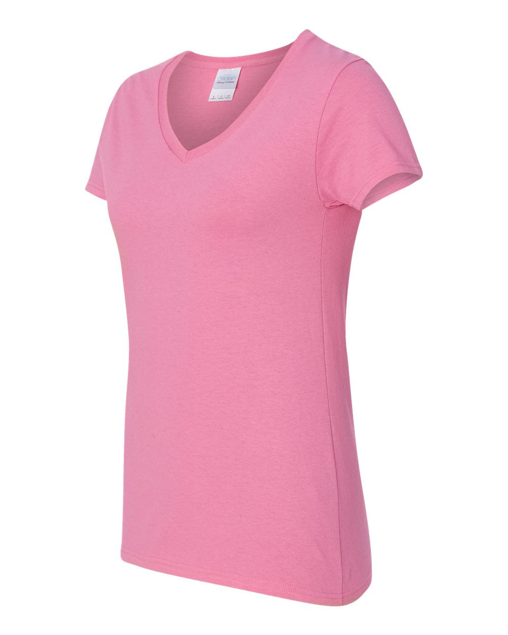 Camiseta de algodón pesado para mujer con cuello en V | 5V00L