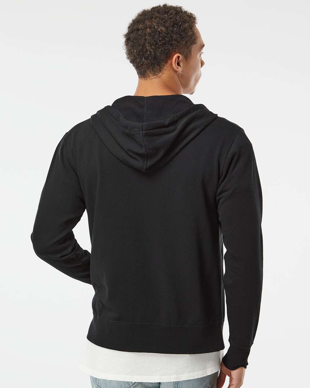 Unisex Heathered French Terry Full-Zip Hooded Sweatshirt | PRM90HTZ