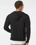 Unisex Heathered French Terry Full-Zip Hooded Sweatshirt | PRM90HTZ