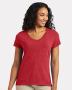 Women's Perfect-T Triblend V-Neck T-Shirt | 42VT