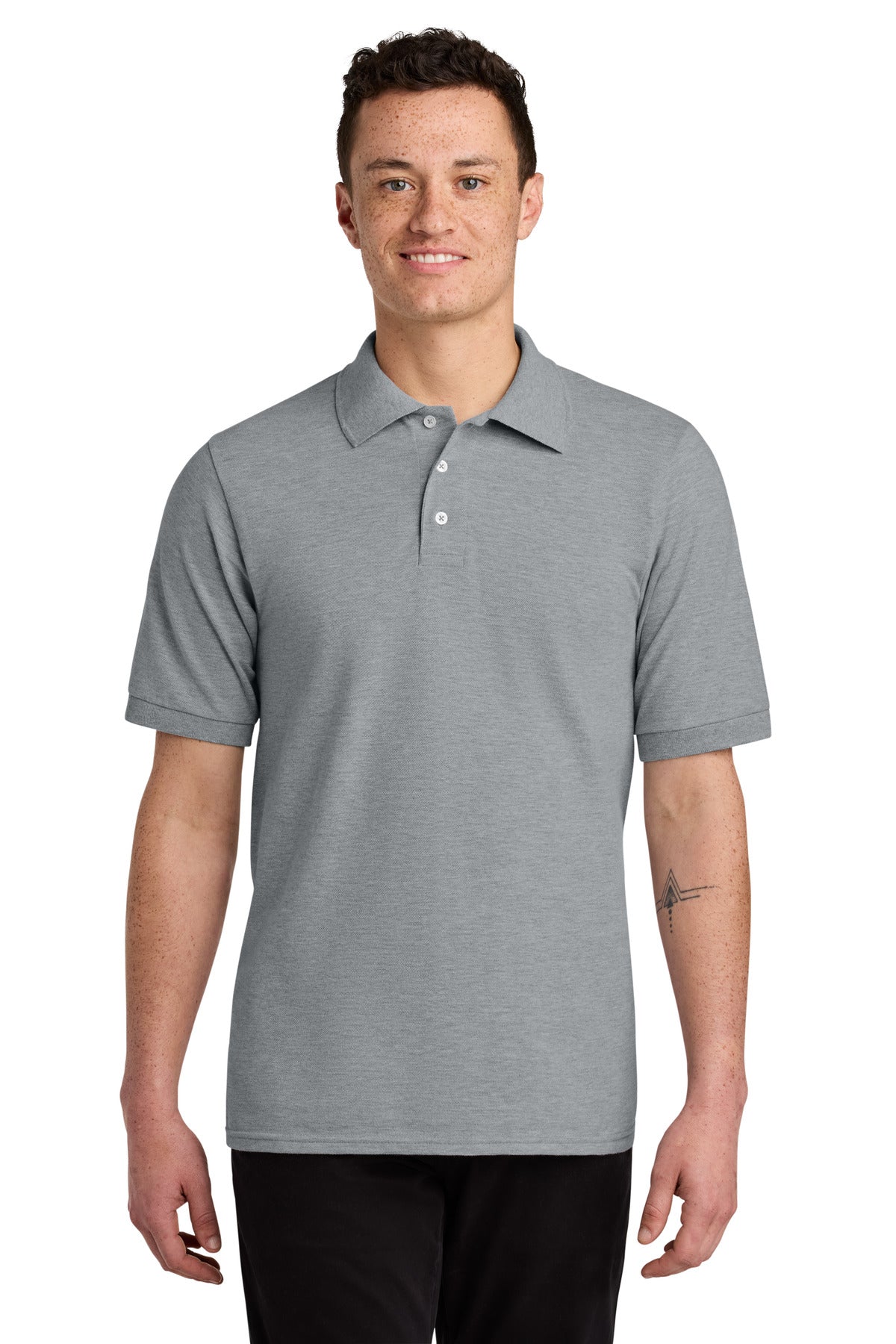 Polo deportivo unisex premium de piqué de algodón hilado en anillo - 6.5 oz | Jerzees 443M