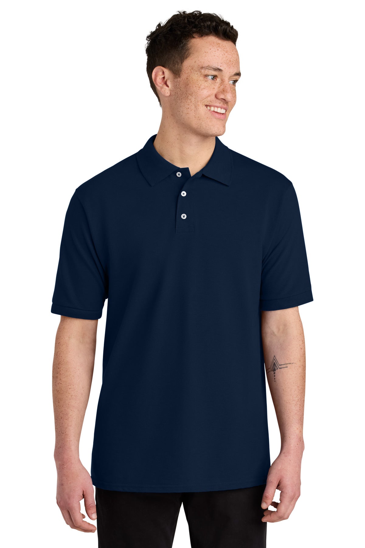 Jerzees 443M Unisex Premium Ring Spun Cotton Pique Sport Shirt