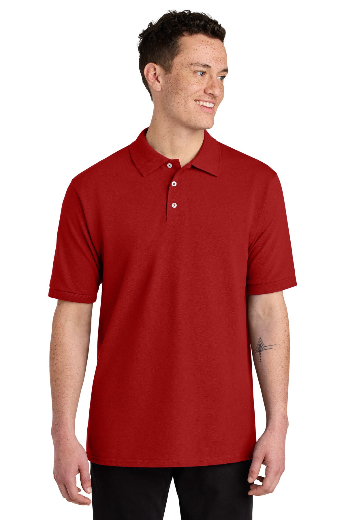 Jerzees 443M Unisex Premium Ring Spun Cotton Pique Sport Shirt