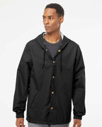 Men's Water-Resistant Hooded Windbreaker | EXP95NB