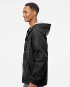 Men's Water-Resistant Hooded Windbreaker | EXP95NB