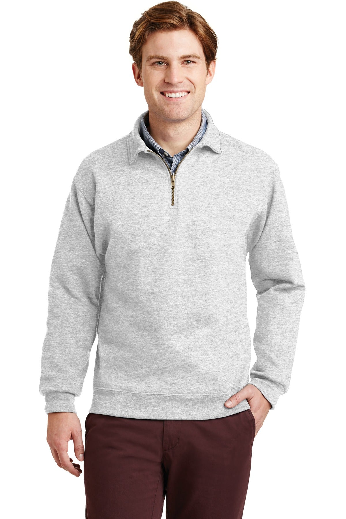 Super Sweats ® NuBlend ® - Sudadera con cierre de 1/4 y cuello cadete - 9.5 oz | Jerzees 4528M