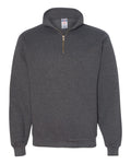 Unisex Super Sweats NuBlend® Quarter-Zip Cadet Collar Sweatshirt | 4528MR