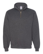 Unisex Super Sweats NuBlend® Quarter-Zip Cadet Collar Sweatshirt | 4528MR