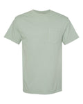 Camiseta Unisex Teñida en Prenda de Peso Pesado con Bolsillo | 6030