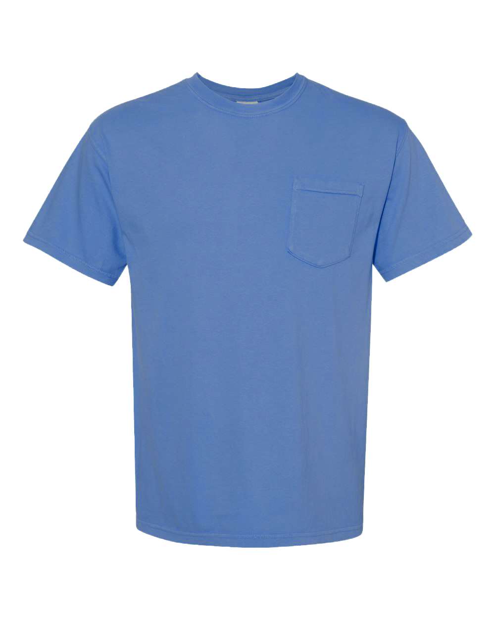 Camiseta Unisex Teñida en Prenda de Peso Pesado con Bolsillo | 6030