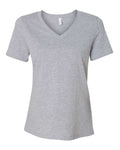 Women's Relaxed Heather CVC V-Neck Tee | 6405CVC