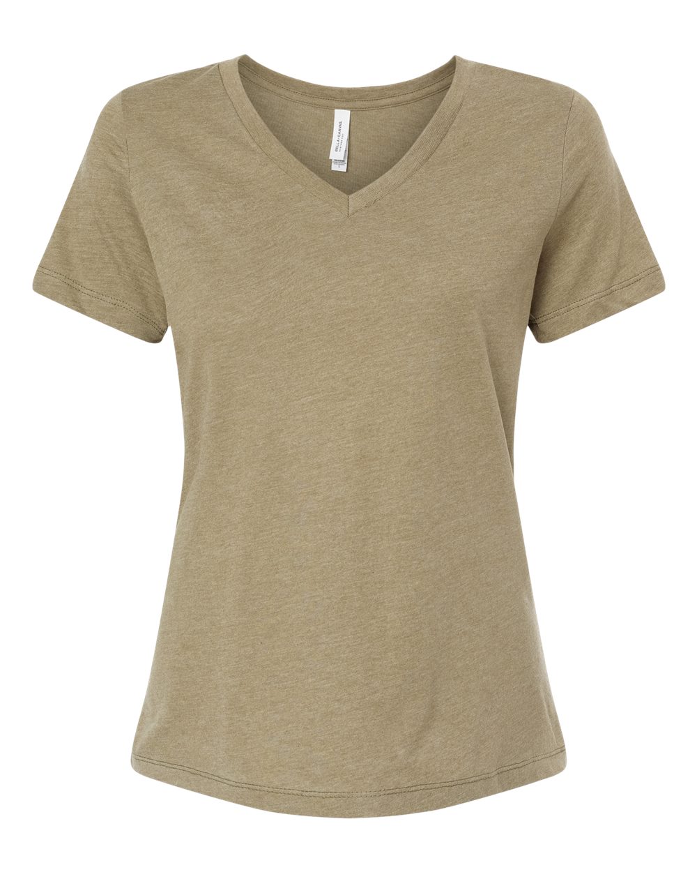 Women's Relaxed Heather CVC V-Neck Tee | 6405CVC
