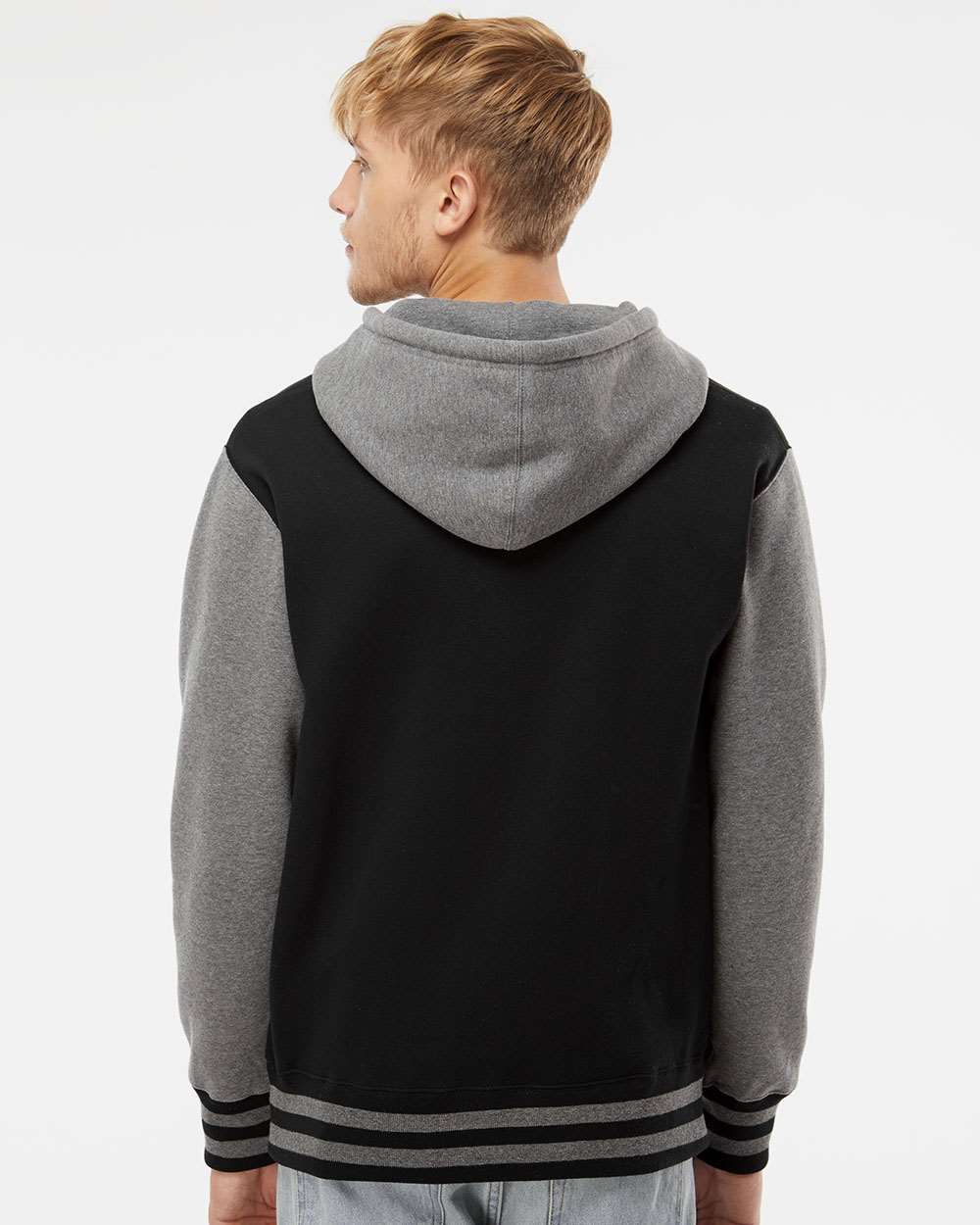 Unisex Heavyweight Varsity Full-Zip Hooded Sweatshirt | IND45UVZ