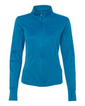 Independent Trading Co. EXP60PAZ Women's Poly-Tech Full-Zip Track Jacket - Aster Blue