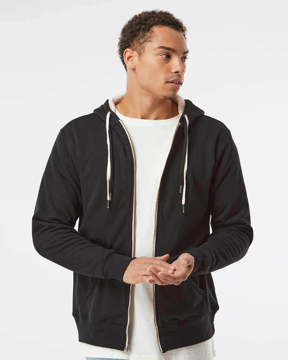 Sudadera con Capucha Forrada de Sherpa Unisex | EXP90SHZ