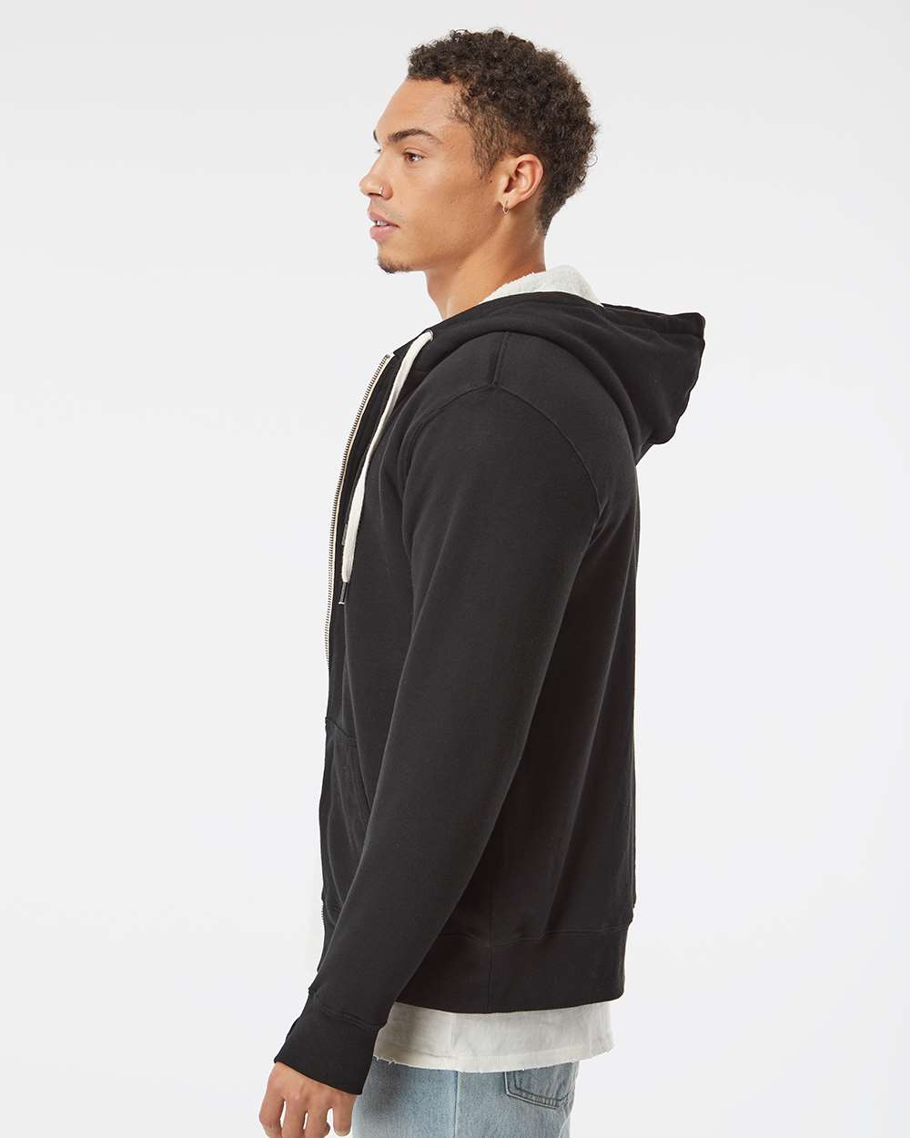 Unisex Sherpa-Lined Hooded Sweatshirt | EXP90SHZ