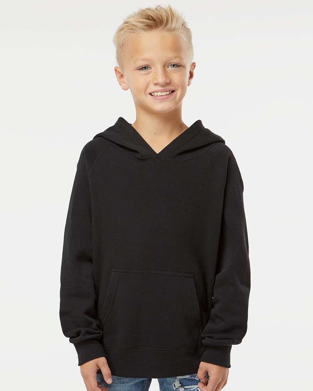 Sudadera con Capucha Raglán Ligera para Jóvenes Mezcla Especial | PRM15YSB