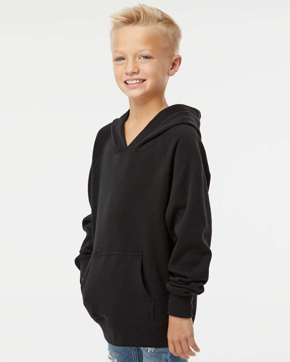 Sudadera con Capucha Raglán Ligera para Jóvenes Mezcla Especial | PRM15YSB
