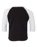 Toddler Baseball Fine Jersey Three-Quarter Sleeve Tee | 3330