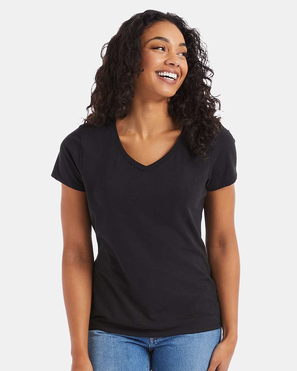Women's Perfect-T Triblend V-Neck T-Shirt | 42VT