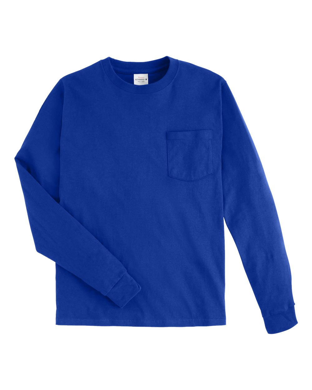 Men's Authentic Long Sleeve Pocket T-Shirt | 5596