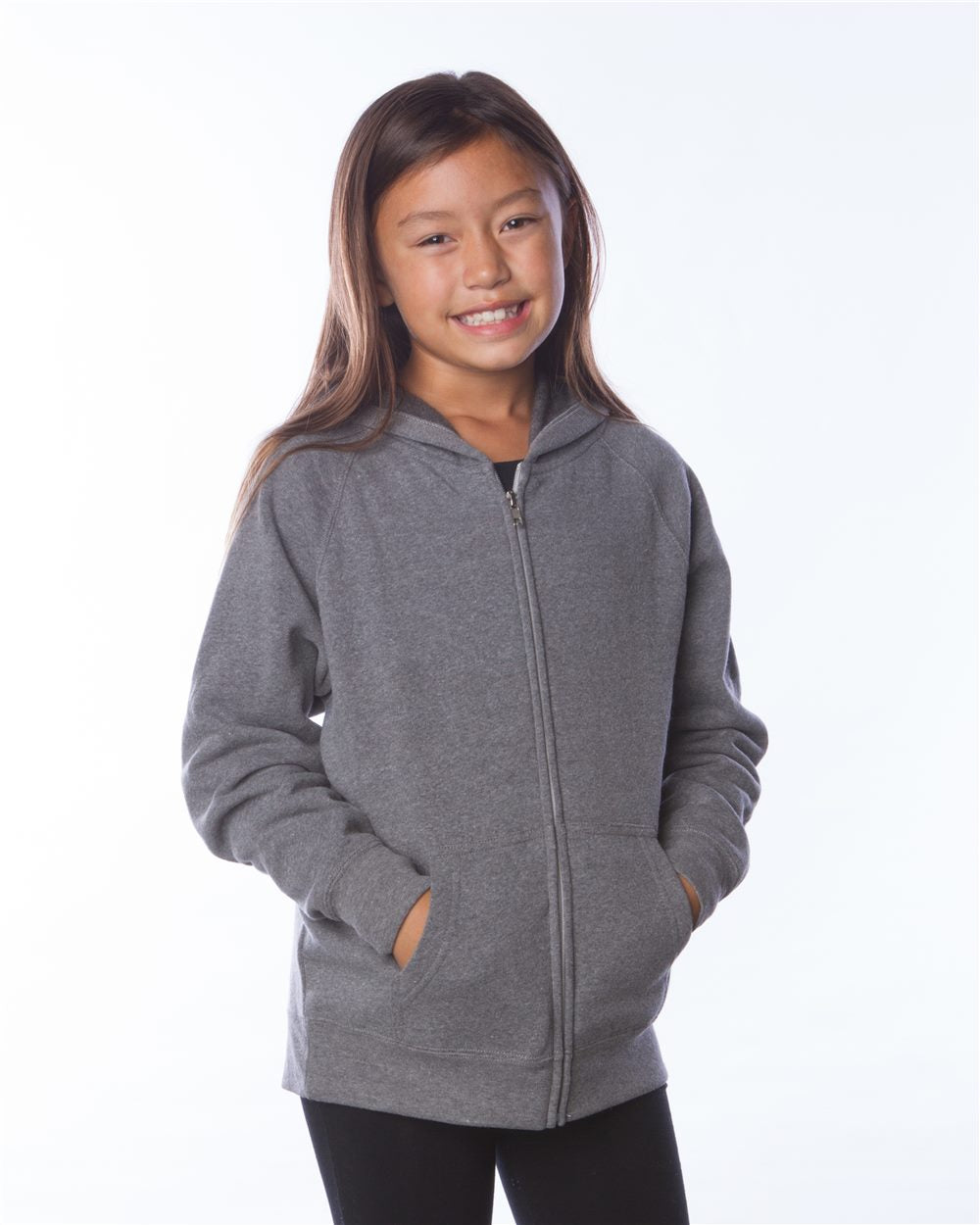 Youth Lightweight Special Blend Raglan Zip Hood | PRM15YSBZ