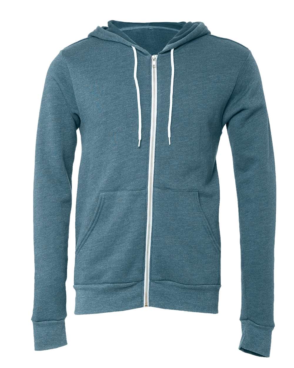 Unisex Sponge Fleece Full-Zip Hoodie Sweatshirt | 3739