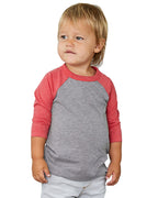 Toddler Three-Quarter Sleeve Baseball Tee | 3200T