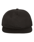 Lightly-Structured Five-Panel Snapback Cap | 6502