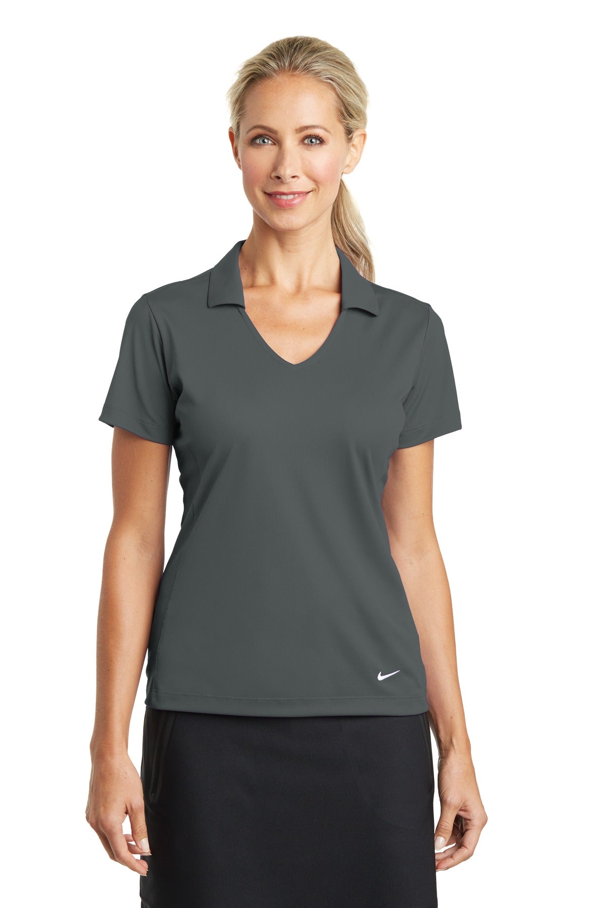 Nike 637165 Women's Dri-FIT Vertical Mesh Polo