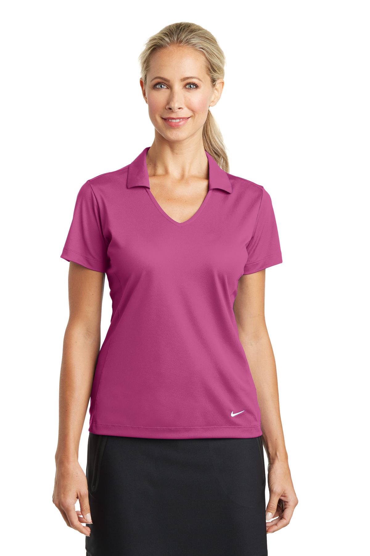 Nike 637165 Women's Dri-FIT Vertical Mesh Polo