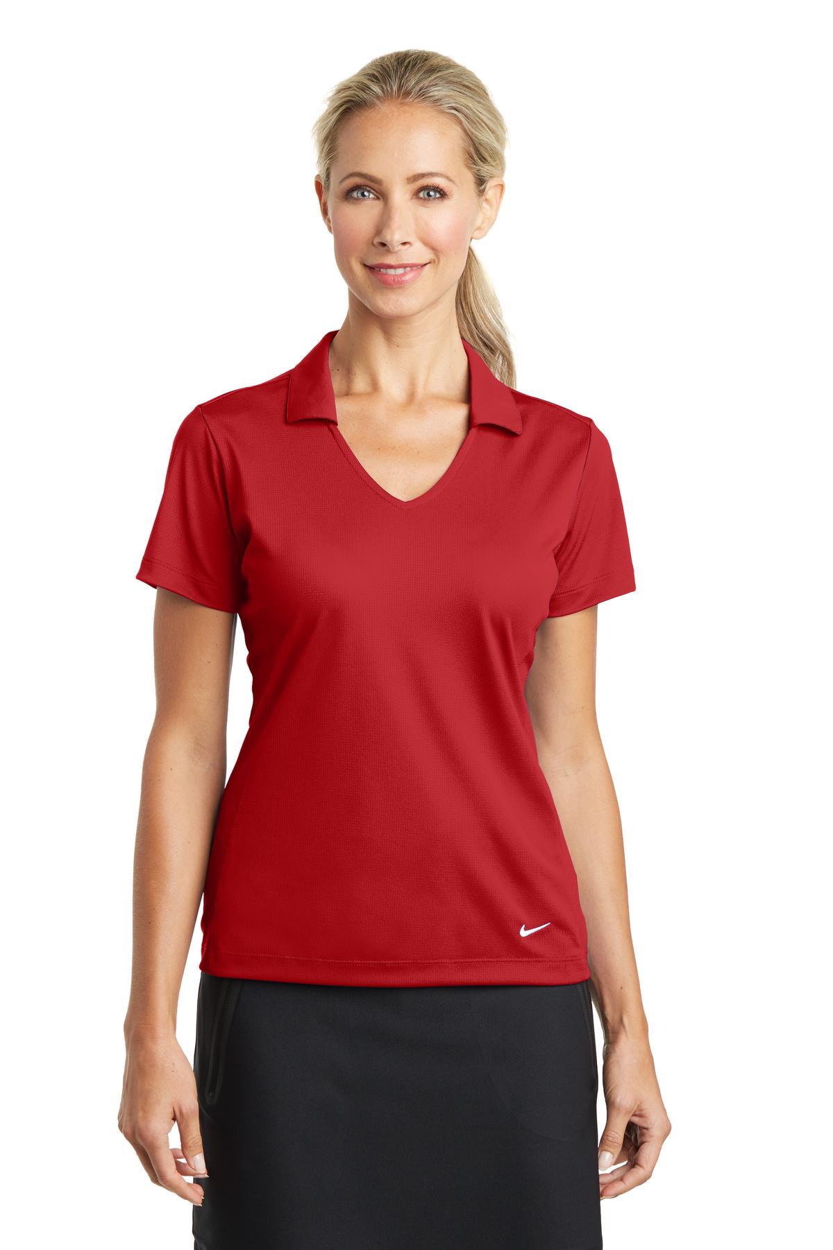 Nike 637165 Women's Dri-FIT Vertical Mesh Polo