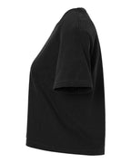 Camiseta de corte cuadrado para mujer, teñida en prenda, de peso pesado | 3023CL