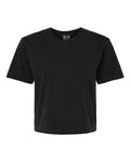 Camiseta de corte cuadrado para mujer, teñida en prenda, de peso pesado | 3023CL