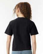 Camiseta de corte cuadrado para mujer, teñida en prenda, de peso pesado | 3023CL