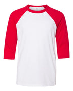 Youth Three-Quarter Sleeve Baseball Tee | 3200Y