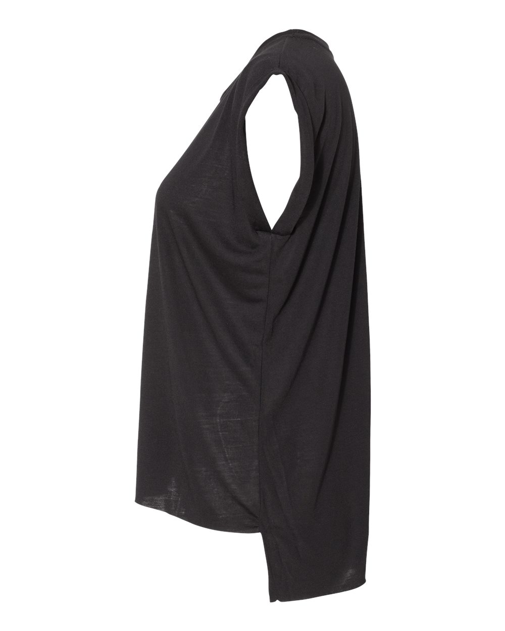 Women’s Flowy Rolled Cuffs Muscle Tee | 8804