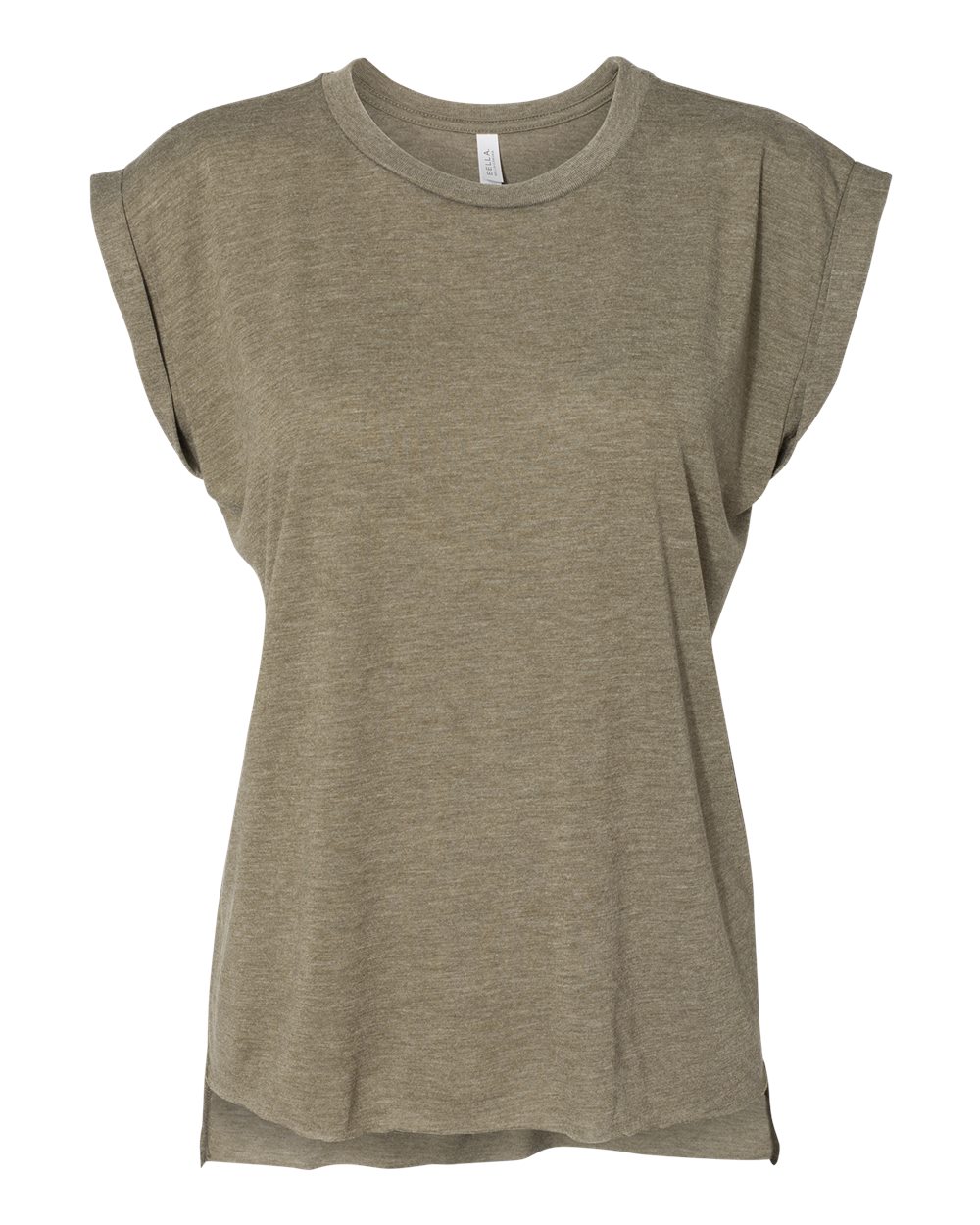 Women’s Flowy Rolled Cuffs Muscle Tee | 8804