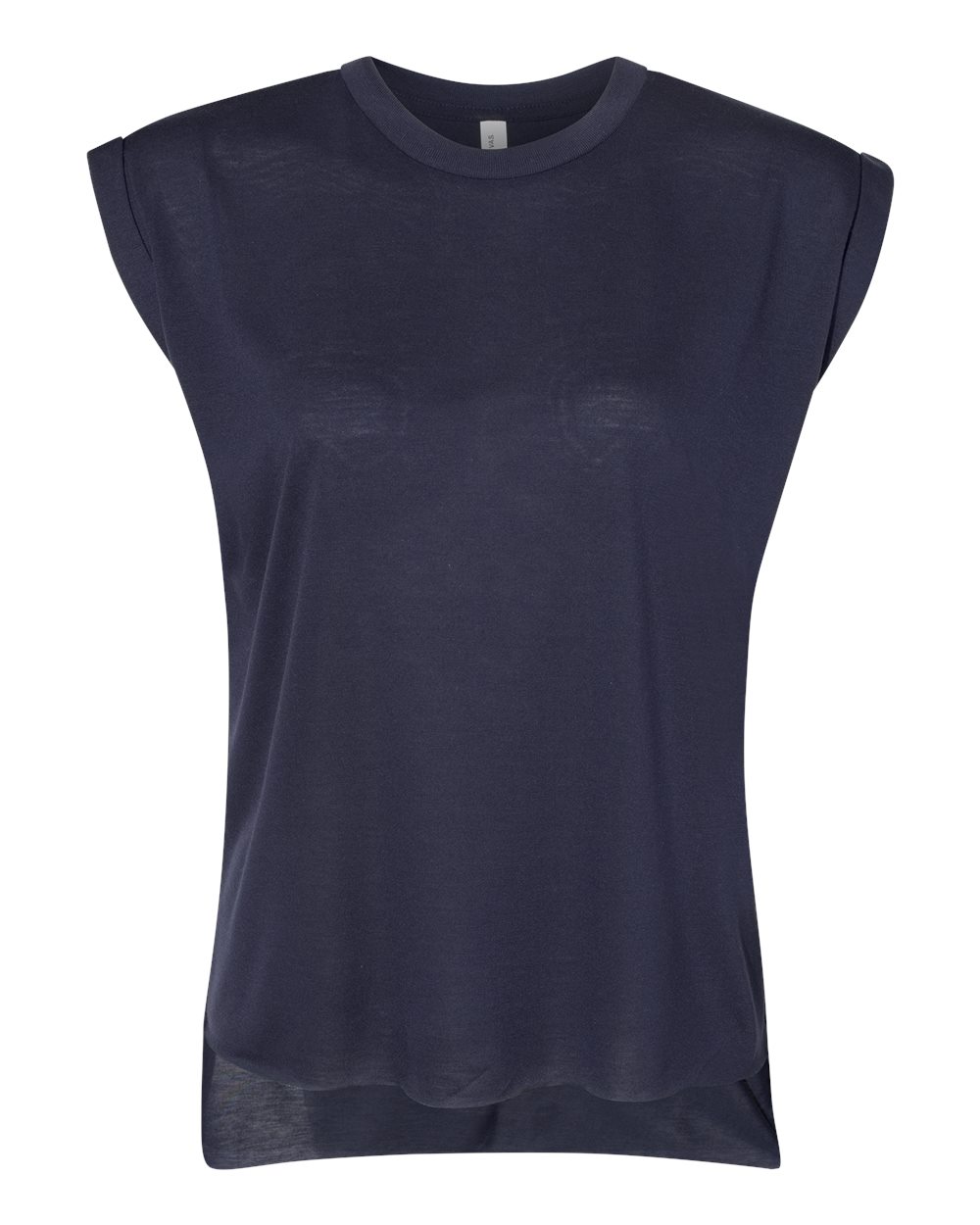 Women’s Flowy Rolled Cuffs Muscle Tee | 8804