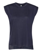 Women’s Flowy Rolled Cuffs Muscle Tee | 8804