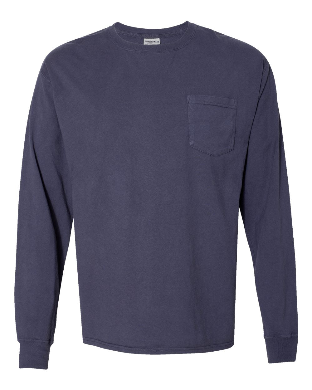 Unisex Garment-Dyed Long Sleeve T-Shirt With a Pocket | GDH250