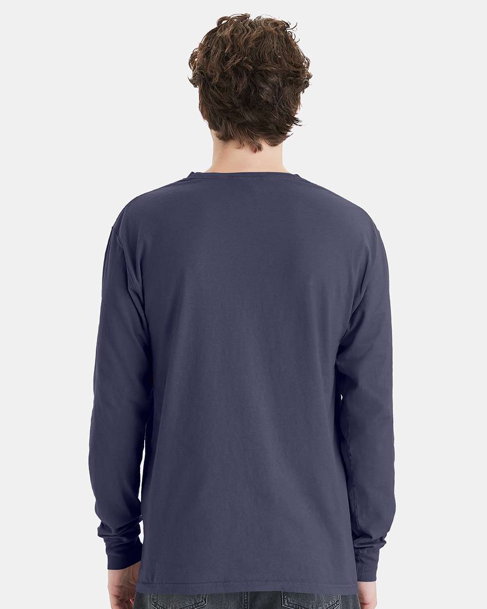 Unisex Garment-Dyed Long Sleeve T-Shirt With a Pocket | GDH250