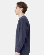 Unisex Garment-Dyed Long Sleeve T-Shirt With a Pocket | GDH250