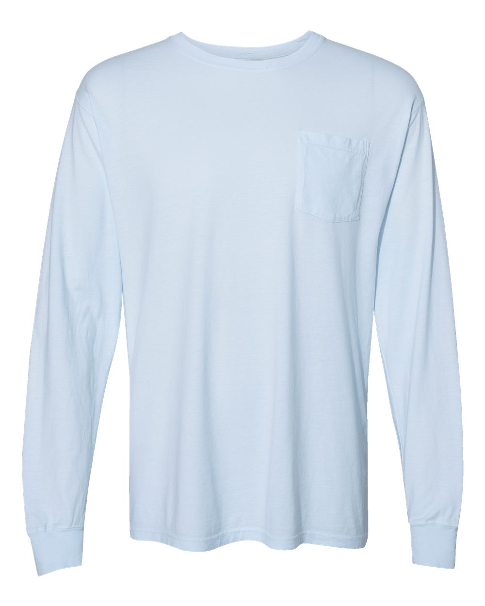 Unisex Garment-Dyed Long Sleeve T-Shirt With a Pocket | GDH250