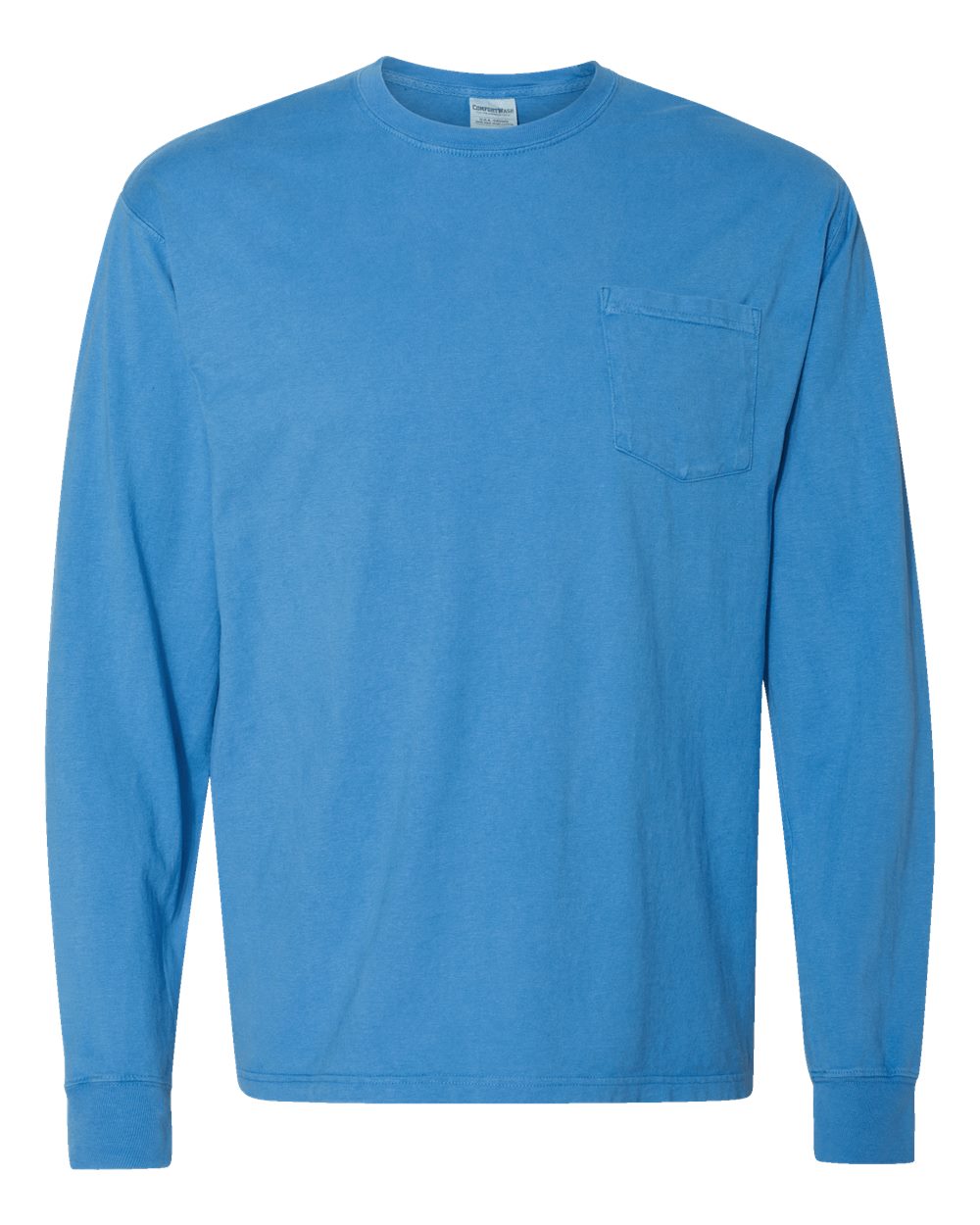 Unisex Garment-Dyed Long Sleeve T-Shirt With a Pocket | GDH250